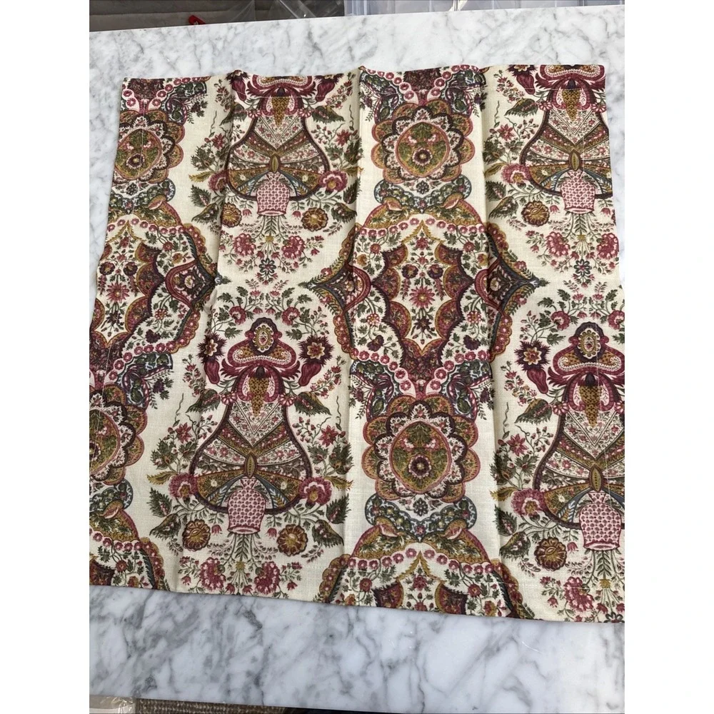 Pottery Barn Lila Floral Cotton Napkins - Set of 4 NWT 20